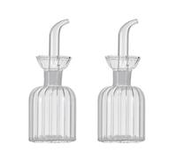 Bafnsiji 100ml, Bottiglia Dispenser Olio per Cucina, Bottiglia Dispenser Olio D'oliva, Bottiglia di Olio in Vetro Trasparente, Contenitore Olio in Vetro Trasparente per Cucina Cottura BBQ