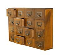 Bafnsiji Cassettiera in Legno con 9/16 Cassetti, Mini Portagioie Vintage per Lo Stoccaggio, Spazio di Archiviazione, Regali, A50cm