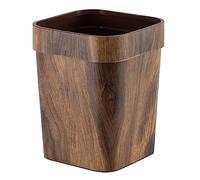 Bafnsiji Cestino di plastica, Cesto di Carta di Legno Imitato, Contenitore di rifiuti Cestino, Vintage Square Open Top Recycling Bin, Contenitore di rifiuti Contenitore di rifiuti Decorativi