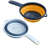 Bafnsiji Colino Pieghevole con Manico, Colabrodo da Cucina, Scolapasta di plastica, Cesto del colino Alimentare, Cestello del setaccio Alimentare dello scolapasta