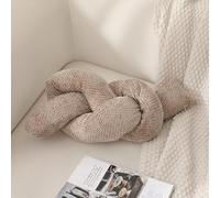 Bafnsiji Cuscino a Nodi di ciniglia Annodato a Mano con Imbottitura - Cuscino Decorativo Moderno, Trama Morbida Intrecciata, Include Cuscino Interno e Chiusura Lampo Nascosta,A