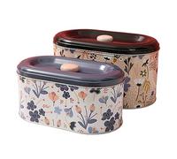 Bafnsiji Set di contenitori da 2pc, Barattolo per la conservazione della Cucina, Barattoli per Biscotti, Barattoli per Torte, Contenitori per la conservazione con Coperchio, Torte e leccornie,E