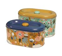 Bafnsiji Set di contenitori da 2pc, Barattolo per la conservazione della Cucina, Barattoli per Biscotti, Barattoli per Torte, Contenitori per la conservazione con Coperchio, Torte e leccornie,A