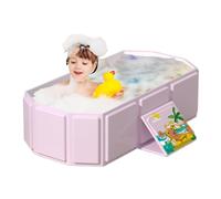 BAFOLDING BTHTUB pieghevole - vasca da bagno pieghevole, bacino per adulti portatili | Design compatto per lo spazio per la doccia, contenitore per bagno termico leggero, uso di rilassamento domestico