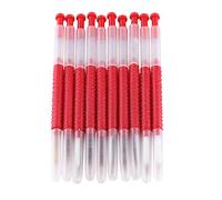 BAFOVY 10 Pezzi Strumenti di Innesto di Larve di Api, Implementazione di Allevamento della Regina, Plastica con Reed Sottile per la Produzione di Gelatina Reale, Rosso, 10 Pacchetto
