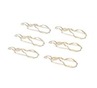 BAFOVY 100 Graffette a Forma di Girino, Decorative in Acciaio Inossidabile Dorato per Agenda per Ufficio, Casa, Scuola, con Scatola Trasparente