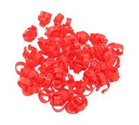 BAFOVY 100 Pezzi Anelli per Zampe di Pollame Fasce per Zampe di Pollame in Plastica PP Design con Fibbia Riutilizzabile per Identificazione di Pollo, Anatra, Oca, Facile da Contrassegnare e Pulire