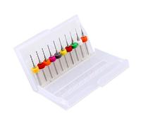 BAFOVY 10Pcs Carbide Micro Drill Bits Set 0.3-1.2mm PCB Drill Bits Circuit Board Drill Bits Tungsten Carbide Engraving Bits for PCB Circuit Board Drilling
