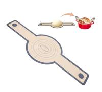 BAFOVY 2pci Fascette in Silicone per Pane, Antiaderenti e Facili da Pulire, Tappetini Riusabili per Cottura con Manico Lungo, per Pane in Pentola Olandese, Biscotti, Pizza