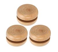 BAFOVY 3pcs Wood Yo Yo, Early Educational Yoyo Ball Made Crafts Giorini di Tronchi Mini Round Round Baby Legno Piccoli Giocattoli per Bambini Bambini