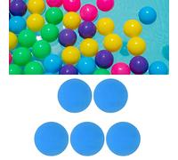 BAFOVY 5pcs 6cm Bouncy Ball Set, Rubber Hand Exercise Balls, Therapy and Stress Relief, Suitable for Kids & Adults, for Swimming Pools, Oceans, Beaches (BLUE)