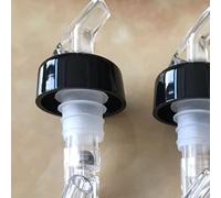 BAFOVY 6 Pezzi Versatori per Bottiglie in Plastica per Uso Alimentare, Beccuccio per Vino con Funzione di Decantazione, Controllo del Flusso, Beccuccio per Vino, Cocktail, Liquori, Bar, Casa, (WHITE)