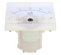 BAFOVY 85C1 Amperometro con Puntatore CC Misuratore di Corrente Analogico ABS da 0 a 200UA Montaggio a Pannello Precisione 2,5 Quadrante Trasparente Installazione Incorporata per Banco di Prova per la