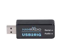 BAFOVY Adattatore Audio USB, Doppio Jack da 3,5 Mm a Scheda Audio Compatta USB con Controllo PTT Seriale, per Apparecchiature Radio