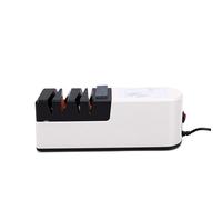BAFOVY Affilatrice Elettrica Automatica USB con Guida Angolare, Affila le Lame in 30 Secondi per Coltelli da, Forbici, Taglierini da Chef (Interfaccia USB per affilatore multifunzionale)