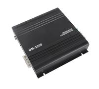 BAFOVY Amplificatore di Audio Amplificatore Stereo per Auto a 2 Lega di Alluminio Nera 12V 3800W Picco da 20Hz a 20KHz per Audio per Auto con Raffreddamento Rapido e Protezione con Fusibile