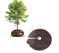 BAFOVY Anello di Irrigazione Dell'albero da 10 Galloni in PVC Borsa di Irrigazione a Goccia per Il Giardinaggio, Riutilizzabile (caffè)