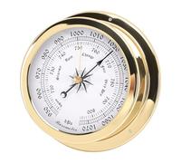 BAFOVY Barometro Marino Barometro per Barche in Ottone Quadrante Bianco Da 4,7 Pollici Da 950 a 1070 HPa Manometro Accurato con Viti di Montaggio per Ufficio Cabina di Da Diporto
