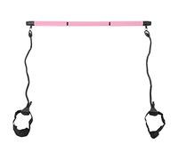 BAFOVY Barra Pilates Regolabile, Bastone da Allenamento Pilates Portatile a 3 Sezioni per Esercizi Total Body con 2 Cinghie di Resistenza, Design Staccabile per Casa, Palestra, (PINK)