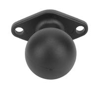 BAFOVY Base a Sfera Diamantata Base per Montaggio a Sfera da 1,5 Pollici in Lega di Alluminio con Piastra Diamantata Rotazione di 360 Gradi Distanza tra i Fori di 49 Mm per GPS Fish Finder Fotocamera