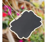BAFOVY Bellissimo Decorazione da Giardino, Materiale in Legno Premium, da 20 Pacchi Mini Blackboard Garden Plant Etichetta di Marcatura Ornamento per l'applicazione del Cortile con Comodo Design