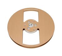 BAFOVY Bobina Vuota da 1/4 7 Pollici, Bobina di Raccolta in Lega di Alluminio per, Leggera Riproduzione e il Ripristino della qualità del Suono, Compatibile con Deck Reel to Reel (GOLD)