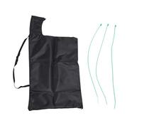 BAFOVY Borsa per Aspiratore di Foglie Ad Alta capacità, Tessuto Oxford Resistente Agli Strappi, Design con Cerniera e Manico, 60x45x35cm, Peso 92,00g, per Giardinaggio Domestico e (BLACK)