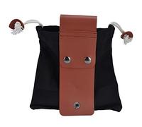 BAFOVY Borsa per il Foraggiamento Borsa per la Raccolta della Frutta in Tela e Pelle PU 21 X 22,5 Cm per Attrezzi Pieghevole in Vita con Passante per Cintura e Fermagli in Metallo per Campeggio,