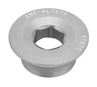 BAFOVY Bullone a Manovella Vite a Manovella Vite dell'asse BB M20X10mm Lega di Alluminio per Bici da Strada per Montagna con Fissazione Trattamento con Texture Fine (Ti)