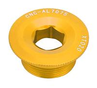 BAFOVY Bullone a Manovella Vite a Manovella Vite dell'asse BB M20X10mm Lega di Alluminio per Bici da Strada per Montagna con Fissazione Trattamento con Texture Fine (Gold)