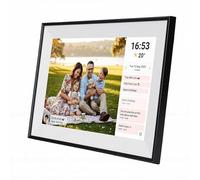 BAFOVY Calendario Intelligente da 10,1 Pollici, Cornice per Foto Digitale Touchscreen LCD ABS, Agenda Familiare WiFi 1280x800 con Grafico dei Lavori Domestici, Sincronizzazione in Tempo Reale per