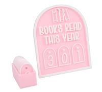 BAFOVY Cartello da Lettura per Libri in Plastica Rosata Simpatico Indicatore di Localizzazione di Libri per l'arredamento della Casa e dell'aula