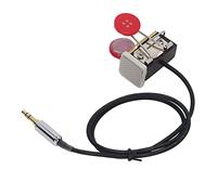 BAFOVY Chiave Codice Morse CW Chiave Telegrafica Morse Automatica in Ottone Resina Mini Design Portatile Funzionamento Reattivo Montaggio Magnetico per Radioamatori Campeggio Utenti POTA SOTA