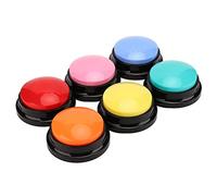 BAFOVY Cicalino con Funzione di Registrazione, Pulsanti Audio Durevoli, Set da 6 Pezzi per Comunicazione e Addestramento del Cane, Registrazione Vocale di 30 Secondi per l'educazione degli Animali