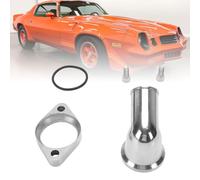 BAFOVY Collo Ad Acqua Girevole a 15 Gradi Alloggiamento del Termostato Girevole a 15° Collo Ad Acqua Girevole a 15 Gradi Collo Ad Acqua in Alluminio Lucidato con O-ring e 2 Bulloni per