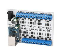 BAFOVY Convertitore Hub RJ45 a 8 Modulo Hub PCB DC7 a 30V 115200BPS TVS Protezione da Sovratensione Guida DIN35 C45 per Sistemi di Automazione di Monitoraggio della Sicurezza Domestica Intelligente