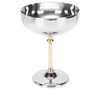 BAFOVY Coppa per Servire il Gelato, Calice con Piede in Acciaio Inossidabile per Dessert, Macedonia di Frutta e Budino, Dal Design Elegante per Casa, Hotel, Ristorante e Feste (B)