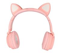 BAFOVY Cuffie da Gioco Cat Ear, Cuffie Antirumore Morbide, Luce LED, 5.0, Bassi Profondi, Perfette per Bambini e Giocatori (#11)