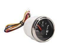 BAFOVY DC9-32V Indicatore Livello Carburante Marino Misuratore Digitale del Livello del Carburante 240-33 Ohm 52MM per Barche da Pesca e Yacht (Quadrante nero Lunetta argentata)