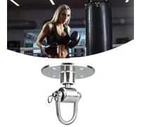 BAFOVY Gancio per Supporto per Sacco da Boxe da 3,5 Pollici, Gancio Girevole per Sacco da Boxe da Soffitto in Ferro con Rotatore a 360° per Allenamento in Garage in Palestra Domestica