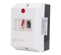 BAFOVY Interruttore Automatico Motore, Interruttore Automatico Motore Elettrico ABS da 2,5 A 4 A 690 V IP55 con Spia di Segnalazione, Protezione da Sovraccarico e Cortocircuito, Cablaggio Tunnel per