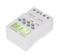 BAFOVY Interruttore di Controllo del Tempo, Controller Timer Digitale ABS AC220V 16 on 16 Off Programmabile, relè 25 A, Errore Giornaliero 1 S, per Macchine, Pompe, Ventilatori, Utenti di