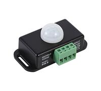 BAFOVY Interruttore Sensore di Movimento PIR, Interruttore Luce Rilevatore a Infrarossi in Plastica, Accensione Automatica 12V 24V, Portata 8M, Rilevamento 60 Gradi, Ritardo da 1 a 10 Minuti per