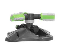 BAFOVY Irrigatore d'acqua Rotante, Irrigatore d'acqua per Prato in ABS con Getto Regolabile a 3 Ugelli, Rotazione Automatica a 360 Gradi, Connessione Filettata 1 X 2 Pollici per Irrigazione del