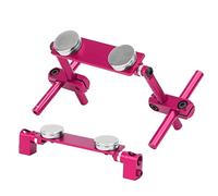 BAFOVY Kit di Montaggio per Il Corpariale per Auto RC STALLA Magnet SOLLE MACCOLA di MAUNTINO CNC Angolo di ALLUMINO ALLUMINO Alloy LIGHTRATTO per Auto RC 1/10 (Pink)