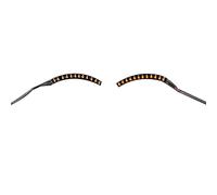 BAFOVY Lampada per Ciglia Finte a LED, Lampada per Ciglia Finte Luminose in Fibra Artificiale con da 3 Cm e Filo da 40 Cm, Design a Clip per Capelli con Batteria CR2032 per Bar per Feste Discoteche