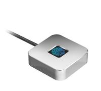 BAFOVY Lettore di Impronte Digitali USB, Corrispondenza Rapida a Tocco a 360 Gradi con Cavo di Prolunga da 1,5 M, Supporto per 10 11 PC Scanner Biometrico per Impronte Digitali (SILVER)