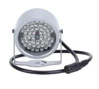 BAFOVY Luce a Infrarossi per Visione Notturna, 48 LED IP5 Antipioggia Accensione Automatica con Alimentatore CC 12V, per Telecamera di Sorveglianza Monitoraggio Stradale di Parche