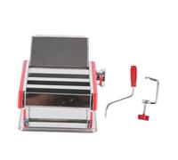 BAFOVY Macchina Manuale per Impastare la Pasta, Macchina per Fare le Tagliatelle in Acciaio Inox, Spessore Regolabile 2 Mm, 4 Mm, 8, per la Preparazione di Gnocchi di Pasta, Wonton, Domestica (rosso)