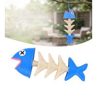 BAFOVY Mangiatoia per Uccelli Stampata in 3D, Mangiatoia Sospesa per Ossa di Pesce con Materiale PLA per Decorazioni per Prati da Giardino All'aperto
